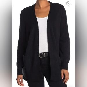 Madewell Cozy Walker Cardigan Wool Alpaca Blend Black Size XXS